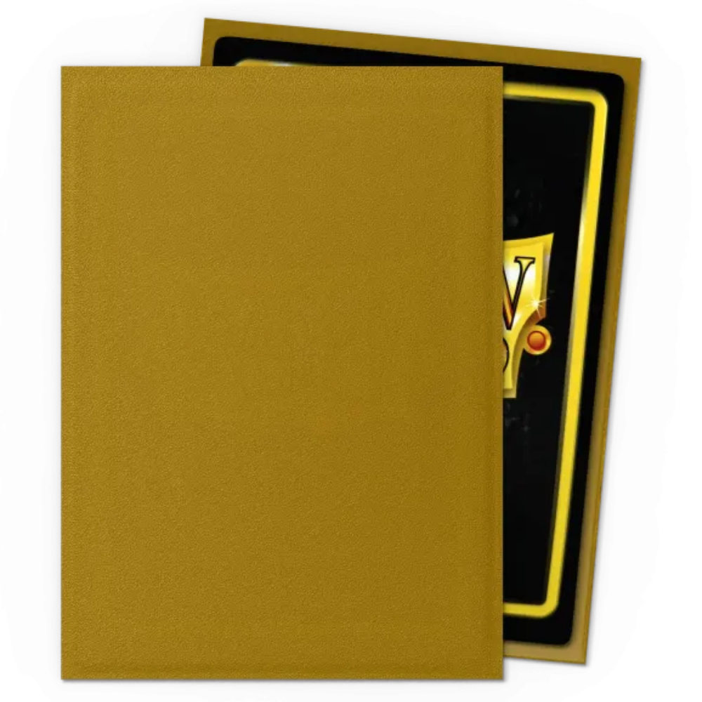 Dragon Shield: Gold Matte Standard Sleeves
