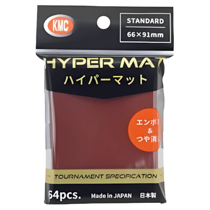 KMC: Hyper Matte Red Standard Sleeves
