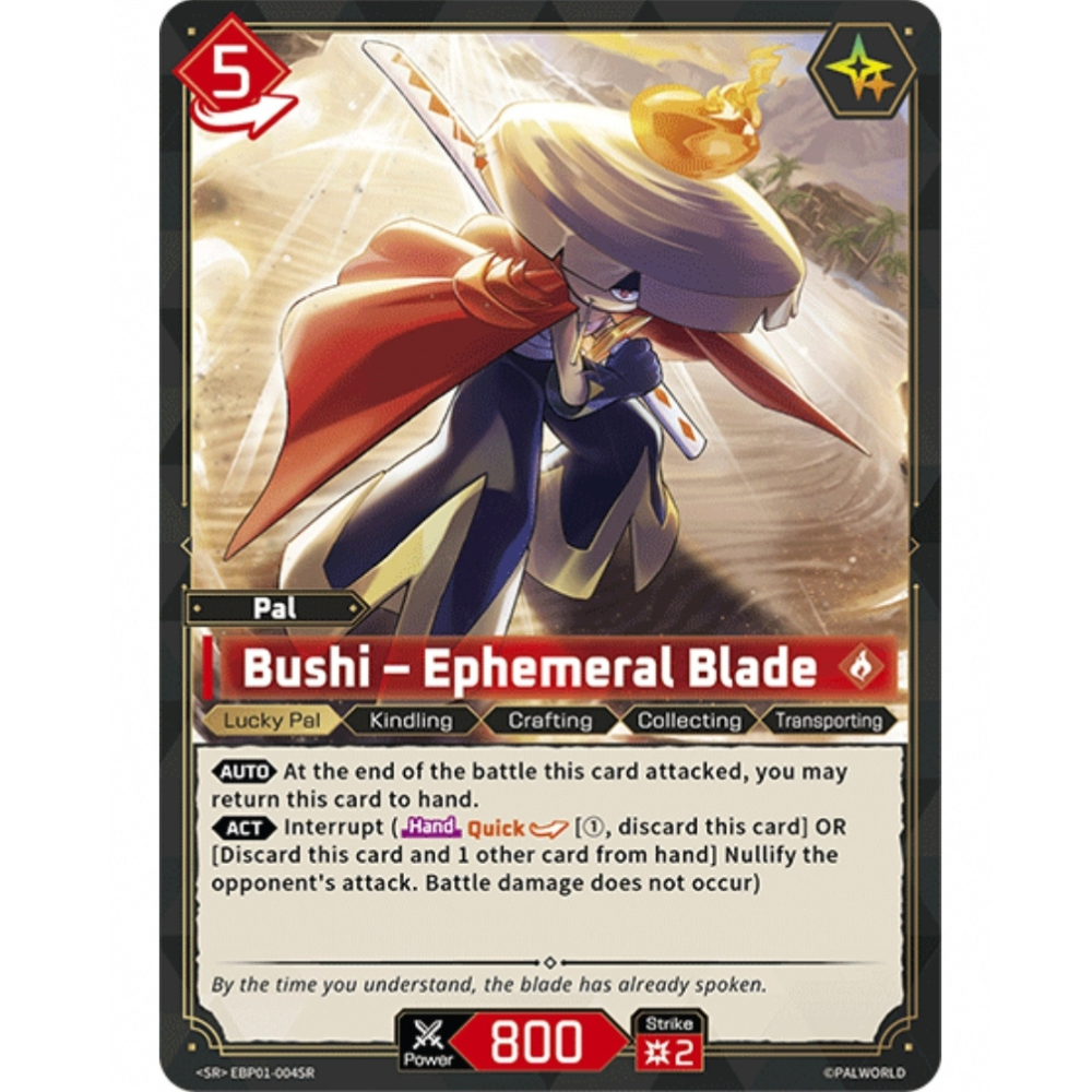 Bushi – Ephemeral Blade EBP01-004SR SR