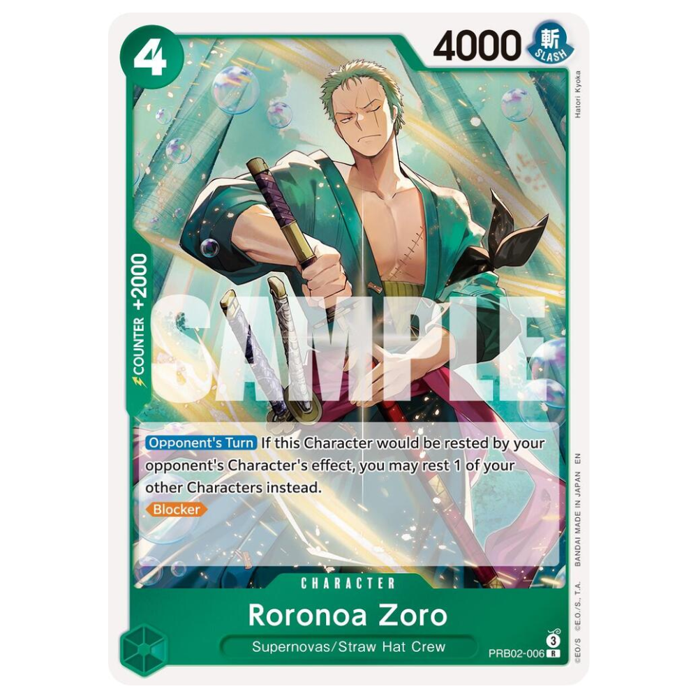 Roronoa Zoro PRB02-006 R (ENG)