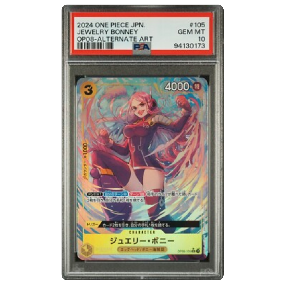 PSA 10 Jewelry Bonney OP08-105 SR (JP)