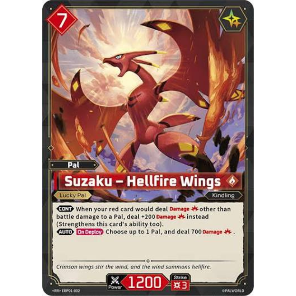 Suzaku – Hellfire Wings EBP01-002 RR