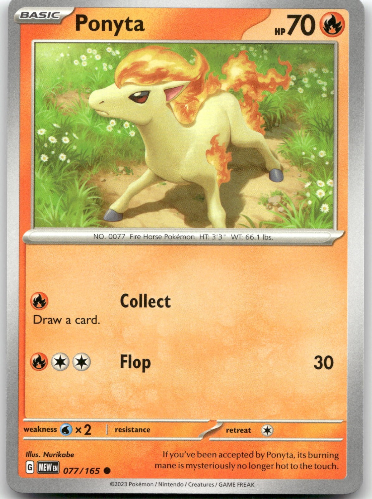 Ponyta MEW 077/165 Common