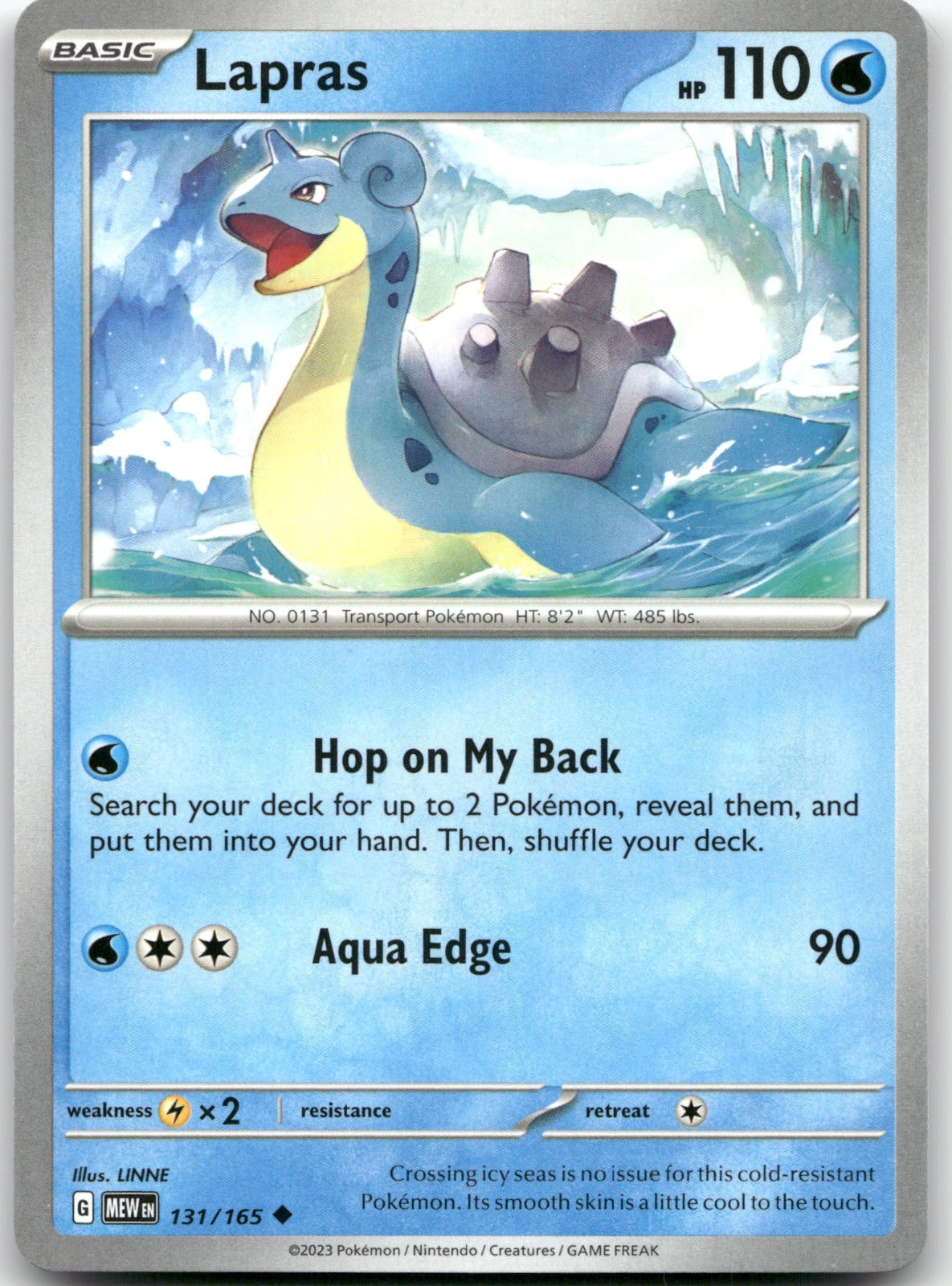 Lapras MEW 131/165 Uncommon