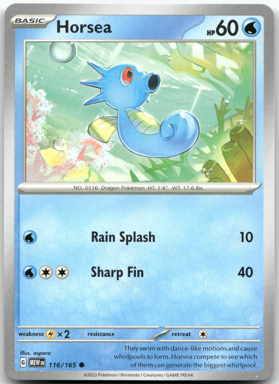 Horsea MEW 116/165 Common