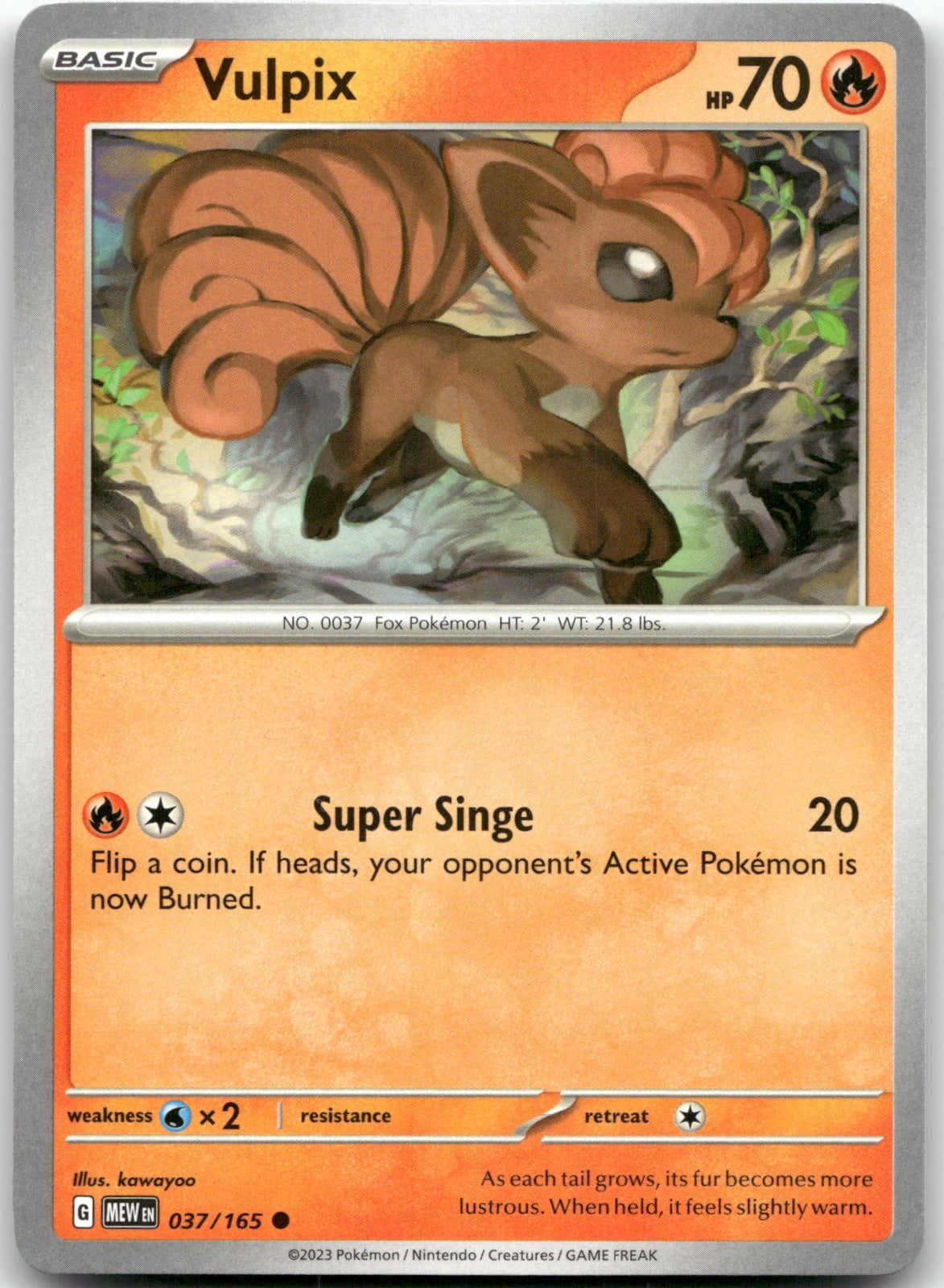 Vulpix MEW 037/165 Common