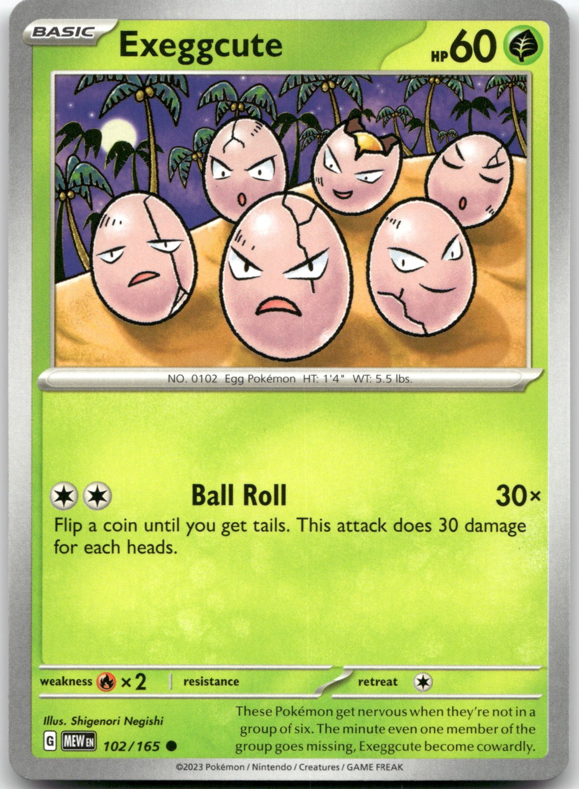 Exeggcute MEW 102/165 Common