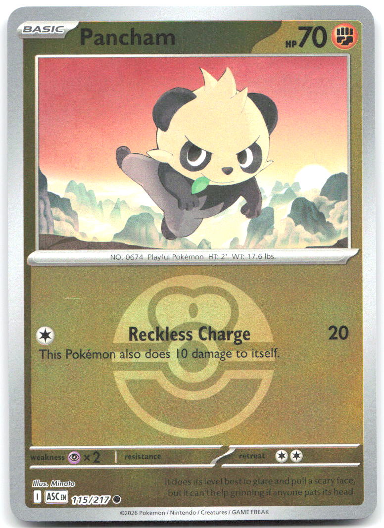 Pancham (Love Ball) ASC 115/217 Common Reverse Holo
